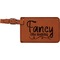 Mom Quotes and Sayings Cognac Leatherette Luggage Tags