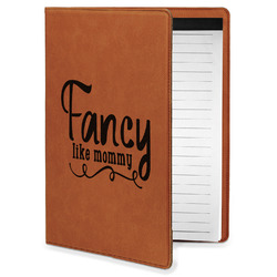 Mom Quotes and Sayings Leatherette Portfolio with Notepad - Small - Double Sided