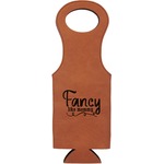 Mom Quotes and Sayings Leatherette Wine Tote