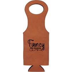 Mom Quotes and Sayings Leatherette Wine Tote