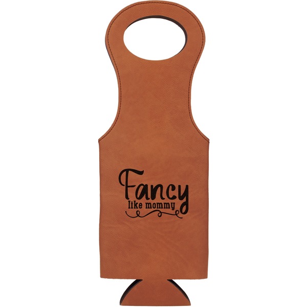 Custom Mom Quotes and Sayings Leatherette Wine Tote