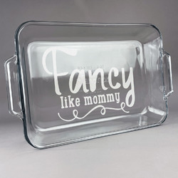 Mom Quotes and Sayings Glass Baking Dish with Truefit Lid - 13in x 9in
