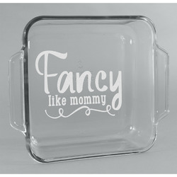 Mom Quotes and Sayings Glass Cake Dish - 8in x 8in