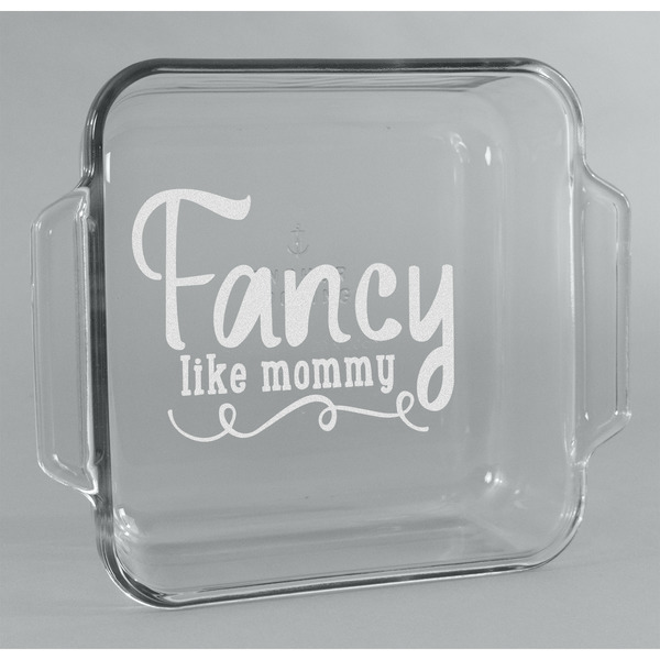 Custom Mom Quotes and Sayings Glass Cake Dish - 8in x 8in