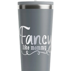 Mom Quotes and Sayings RTIC Everyday Tumbler with Straw - 28oz - Grey - Single-Sided