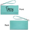 Mom Quotes and Sayings Ladies Wallets - Faux Leather - Teal - Front & Back View