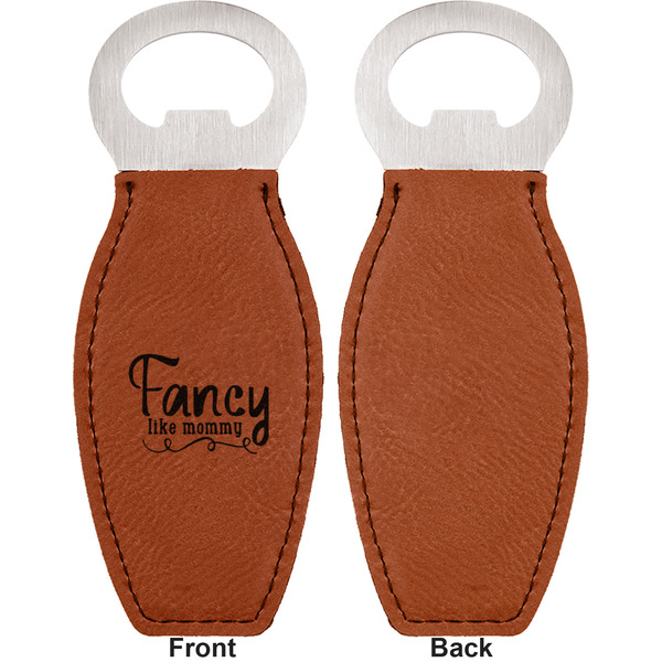 Mom Quotes and Sayings Leather Bar Bottle Opener - Front and Back (single sided)