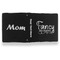 Mom Quotes and Sayings Leather Binder - 1" - Black- Back Spine Front View