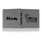 Mom Quotes and Sayings Leather Binder - 1" - Grey - Back Spine Front View