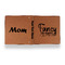 Mom Quotes and Sayings Leather Binder - 1" - Rawhide - Back Spine Front View