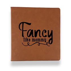 Mom Quotes and Sayings Leather Binder - 1" - Rawhide