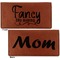 Mom Quotes and Sayings Leather Checkbook Holder Front and Back