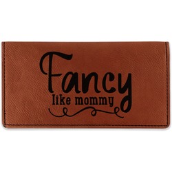 Mom Quotes and Sayings Leatherette Checkbook Holder