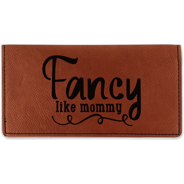 Custom Mom Quotes and Sayings Leatherette Checkbook Holder