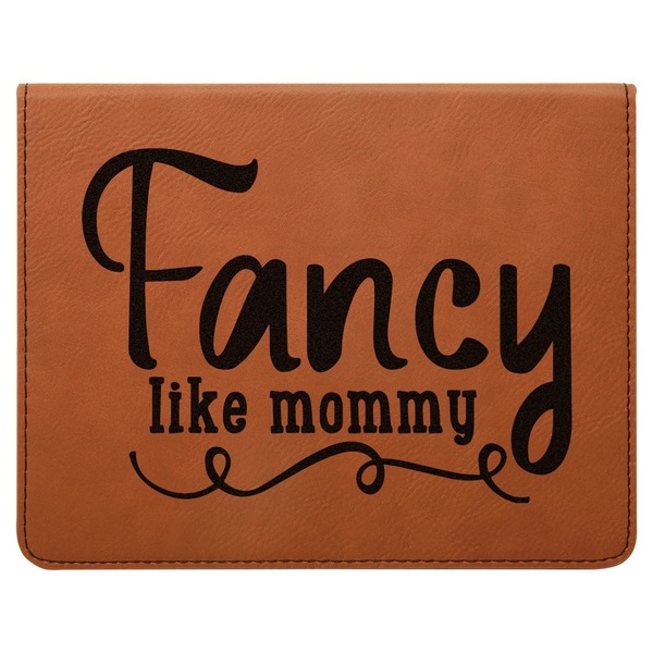 Mom Quotes and Sayings Leatherette 4-Piece Wine Tool Set Flat