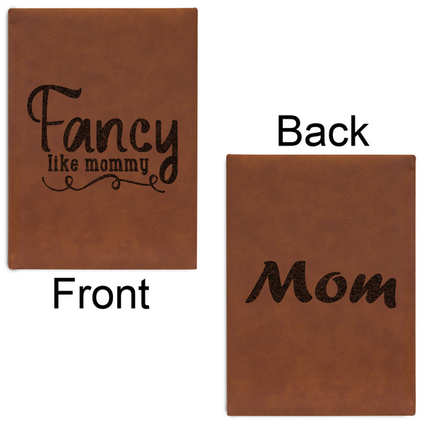 Mom Quotes and Sayings Leatherette Journals - Large - Double Sided - Front & Back View