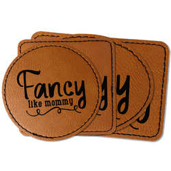 Mom Quotes and Sayings Faux Leather Iron On Patch
