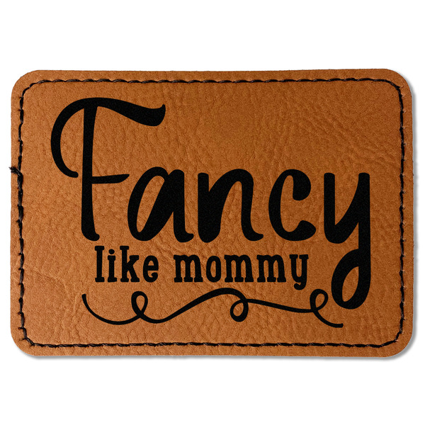 Custom Mom Quotes and Sayings Faux Leather Iron On Patch - Rectangle