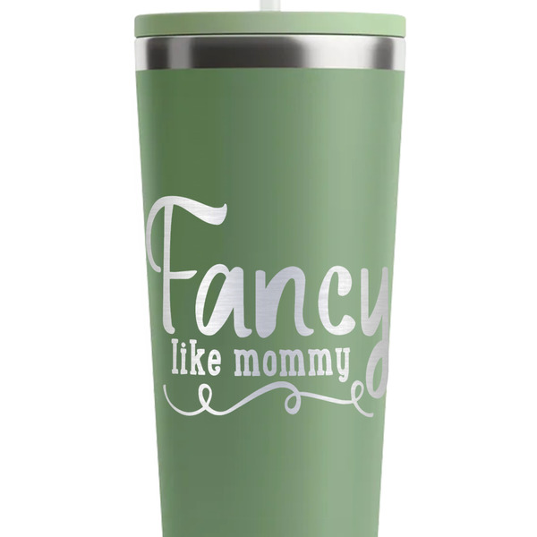 Mom Quotes and Sayings Light Green RTIC Everyday Tumbler - 28 oz. - Close Up