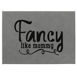 Mom Quotes and Sayings Medium Gift Box w/ Engraved Leather Lid