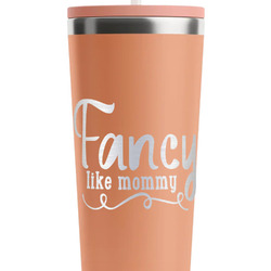 Mom Quotes and Sayings RTIC Everyday Tumbler with Straw - 28oz - Peach - Double-Sided