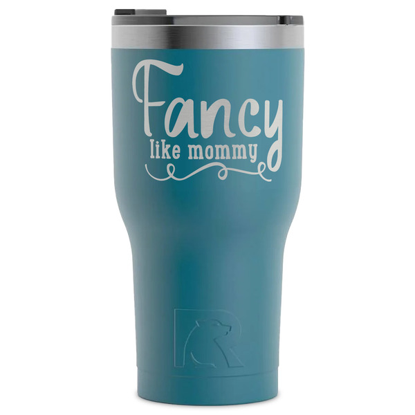Custom Mom Quotes and Sayings RTIC Tumbler - Dark Teal - Laser Engraved - Single-Sided