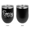 Mom Quotes and Sayings Stainless Wine Tumblers - Black - Single Sided - Approval