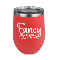 Mom Quotes and Sayings Stemless Stainless Steel Wine Tumbler - Coral - Double Sided