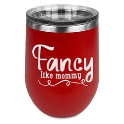 Mom Quotes and Sayings Stemless Stainless Steel Wine Tumbler - Red - Double Sided
