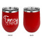 Mom Quotes and Sayings Stainless Wine Tumblers - Red - Single Sided - Approval