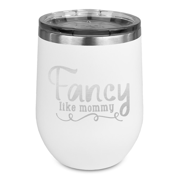 Custom Mom Quotes and Sayings Stemless Stainless Steel Wine Tumbler - White - Double Sided