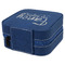 Mom Quotes and Sayings Travel Jewelry Boxes - Leather - Navy Blue - View from Rear