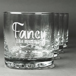 Mom Quotes and Sayings Whiskey Glasses (Set of 4)