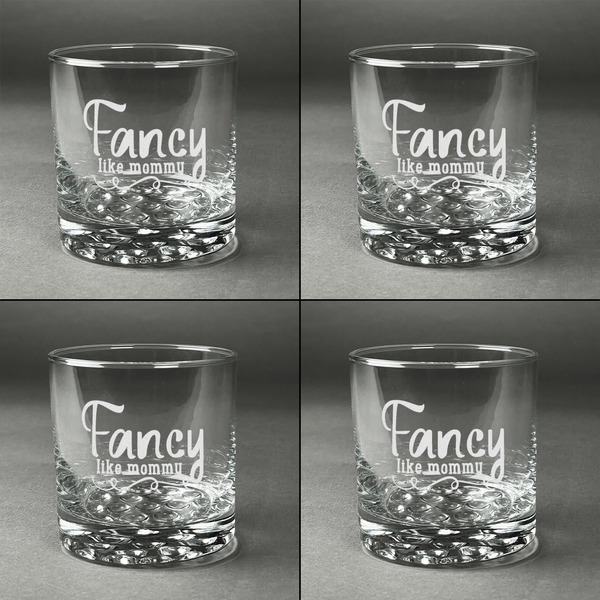 Mom Quotes and Sayings Whiskey Glasses - Set of 4 all Engraved