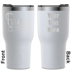 Mom Quotes and Sayings RTIC Tumbler - White - Engraved Front & Back (Personalized)
