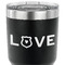Police Quotes and Sayings 30 oz Stainless Steel Ringneck Tumbler - Black - CLOSE UP