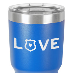 Police Quotes and Sayings 30 oz Stainless Steel Tumbler - Royal Blue - Double-Sided