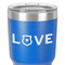 Police Quotes and Sayings 30 oz Stainless Steel Ringneck Tumbler - Blue - Close Up