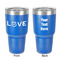 Police Quotes and Sayings 30 oz Stainless Steel Ringneck Tumbler - Blue - Double Sided - Front & Back