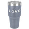 Police Quotes and Sayings 30 oz Stainless Steel Ringneck Tumbler - Grey - Front