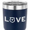 Police Quotes and Sayings 30 oz Stainless Steel Ringneck Tumbler - Navy - CLOSE UP