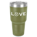 Police Quotes and Sayings 30 oz Stainless Steel Tumbler - Olive - Single-Sided