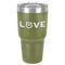 Police Quotes and Sayings 30 oz Stainless Steel Tumbler - Olive - Single-Sided