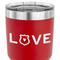 Police Quotes and Sayings 30 oz Stainless Steel Ringneck Tumbler - Red - CLOSE UP