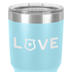 Police Quotes and Sayings 30 oz Stainless Steel Tumbler - Teal - Single-Sided