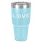 Police Quotes and Sayings 30 oz Stainless Steel Ringneck Tumbler - Teal - Front