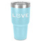 Police Quotes and Sayings 30 oz Stainless Steel Tumbler - Teal - Single-Sided