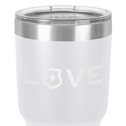 Police Quotes and Sayings 30 oz Stainless Steel Tumbler - White - Double-Sided