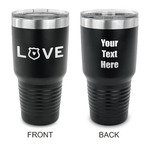 Police Quotes and Sayings 30 oz Stainless Steel Tumbler - Black - Double Sided