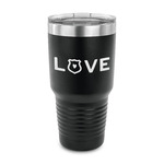Police Quotes and Sayings 30 oz Stainless Steel Tumbler - Black - Single Sided